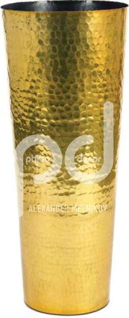 Chique Gold Aluminium Hammered Vases