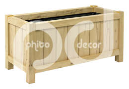 Robinia Wooden Planter | Rectangular