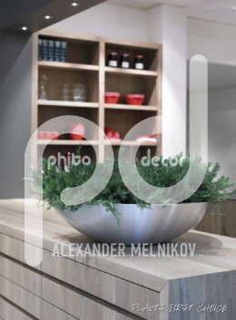 Parel Aluminium Plantenschaal Rosmarinus officinalis